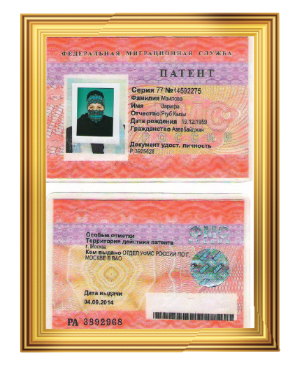 4 Eylül 2014'te Zarifa Hanım Federal Göçmenlik Servisi'nden  belge aldı.